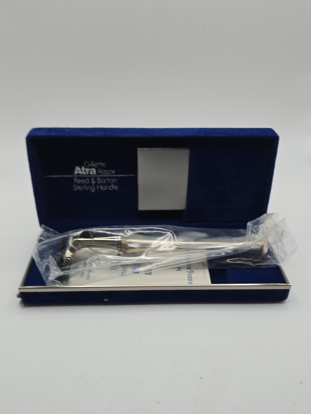 New Vintage Gillette Atra Sterling Silver Safety Razor